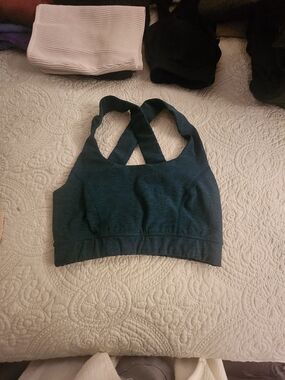 Cross-Back Comfort Sports Bra - Deep Teal